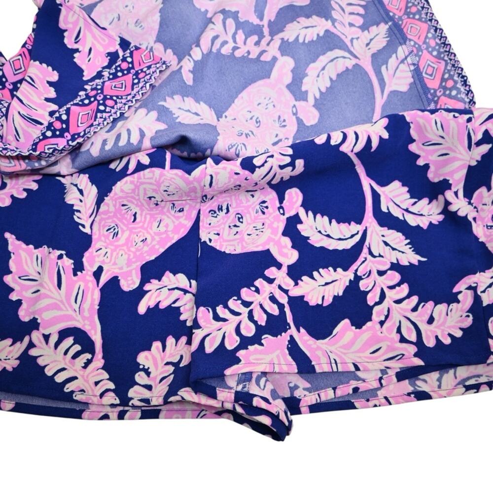 Lilly Pulitzer Womens 14 Donna Lined Romper in Galaxy Blue NEW - Picture 8 of 13